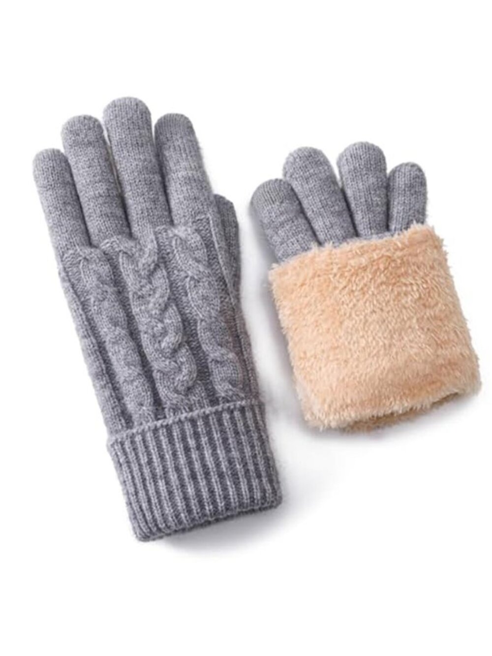 Winter Warm Fleece Lined Gloves for Women, Thermal Gloves for Cold Weather